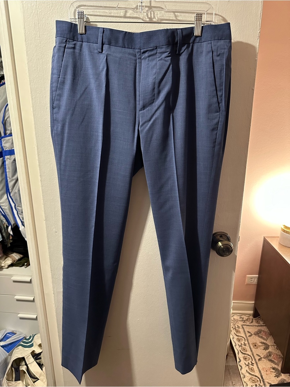 Bonobos Tailored Dress Pants in Medium Blue